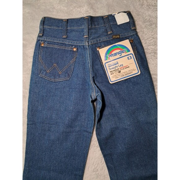 Vintage Wrangler Student Straight Leg Jeans 26x32 Deadstock NWT 70s Made in USA - Picture 12 of 12